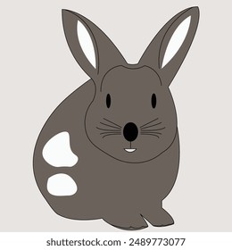 Un arte de ilustración de conejo de Vector