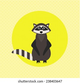 Vector raccoon