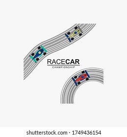 vector of race car, championship, design vector for t shirt kid, unique car, race car, big race, faster race