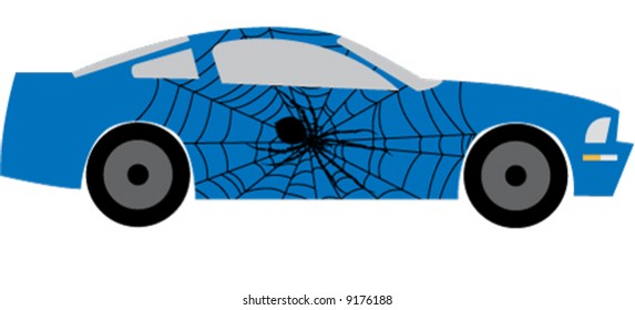 vector race car illustration