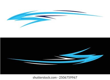  Vector race car stickers Stripe vector template EPS 10