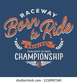 vector race print 