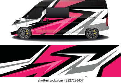 vector racing background for camper car wrap stickers and more