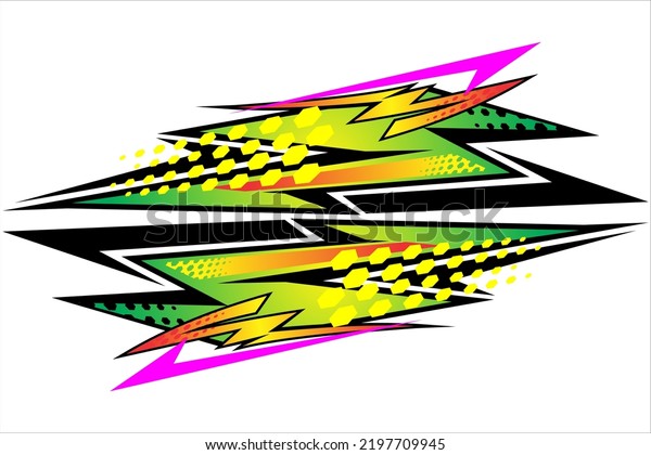 Vector Racing Background Design Brightly Colored Stock Vector (Royalty ...