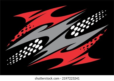 vector racing background design. with line patterns and bright colors. suitable for racing designs or for wrapping cars with a black background