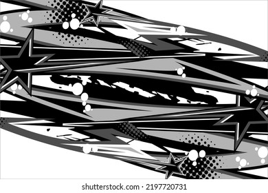 vector racing background design with a pattern of streaks and grayscale colors that looks unique and cool