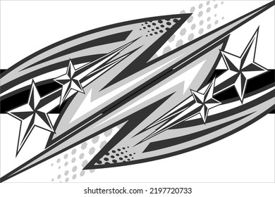 vector racing background design with a pattern of streaks and grayscale colors that looks unique and cool