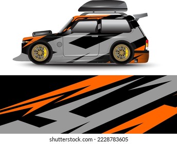 vector racing background for mini camper car wrap stickers and more
