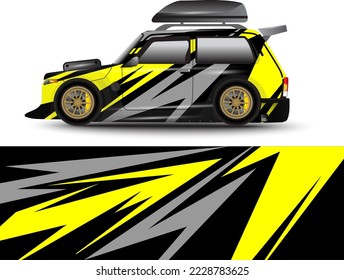 vector racing background for mini camper car wrap stickers and more