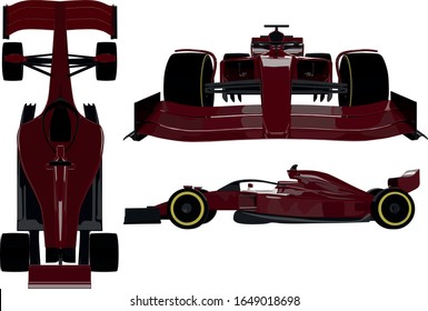 vector racing car 2021 prototype