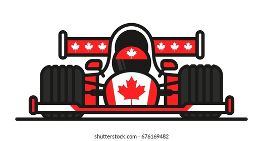 Vector racing car Canada