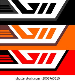 vector racing car decal design