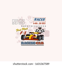 vector of racing car, vector, design, logo, vehicles, car, racer
