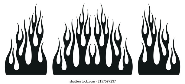 Vector racing car sticker tribal flame motorcycle decal car tattoo silhouette graphic airbrush stencil