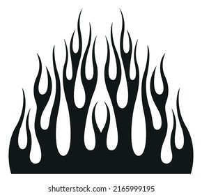 Vector Racing Car Sticker Tribal Flame Stock Vector (Royalty Free ...