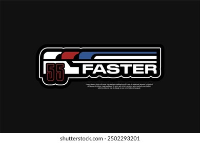 Vector Racing decal For motorcycle and cars Tshirt apparel