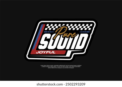 Vector Racing decal For motorcycle and cars Tshirt apparel
