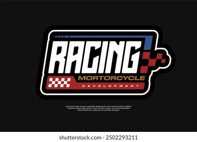 Vector Racing decal For motorcycle and cars Tshirt apparel