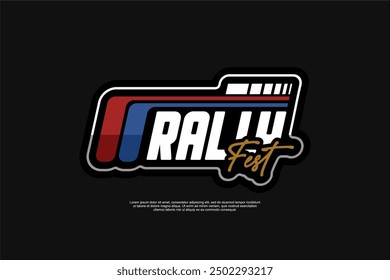 Vector Racing decal For motorcycle and cars Tshirt apparel