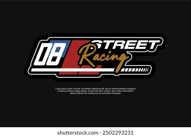 Vector Racing decal For motorcycle and cars Tshirt apparel