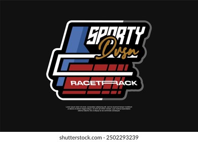 Vector Racing decal For motorcycle and cars Tshirt apparel