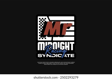 Vector Racing decal For motorcycle and cars Tshirt apparel