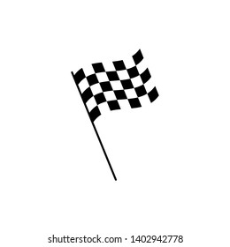 Vector Racing flag. Design for business financial marketing banking advertising web concept cartoon illustration. 
