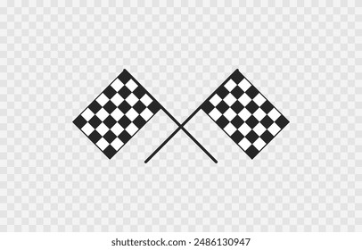 Vector racing flag. Racing flag icon png. Finish flag.