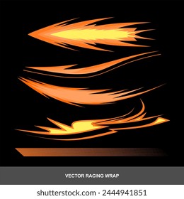 Vector racing wrap wrapping background graphic for motorsports, car decals