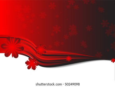 Vector rad wave flower