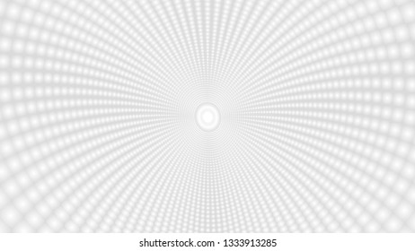 Vector radial blur special effect. Optical illusion of tunnel. Abstract background with perspective. Blurred background. Gradient effect. Abstract vector 3d effect. Illusion of halftone effect.
