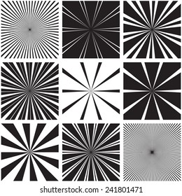 Vector Radial Pattern Graphic Backgrounds