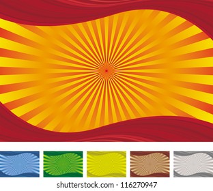 vector radiant multicolor background