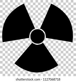 vector Radiation active hazard symbol sign
