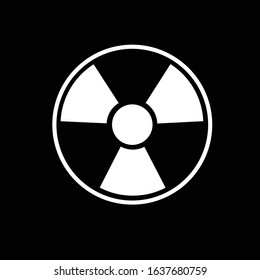 Vector radiation flat icon new design