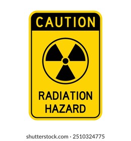 Signo de peligro de radiación de Vector