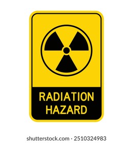Signo de peligro de radiación de Vector