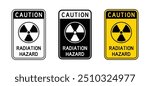 Vector Radiation Hazard Symbol Signs