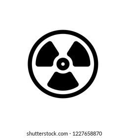 vector radiation icon.