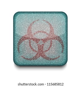 Vector radiation icon. Eps10. Easy to edit