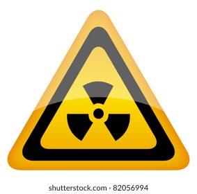 Vector radiation sign, eps10 illustration