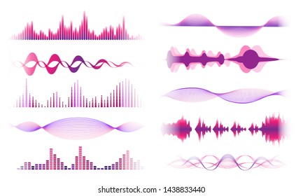 ondas sonido radio vectoriales