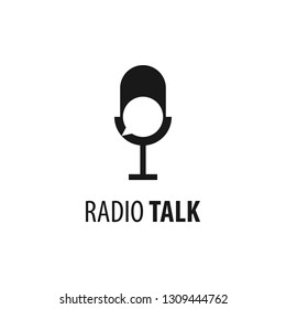 vector, Radio Talk Logo Design Inspiration