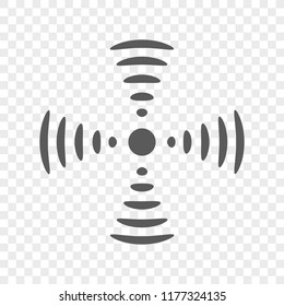 Vector radio, wireless and wifi icon. Symbol and sign illustration on transparent background