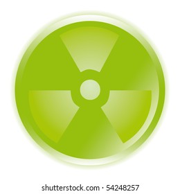 vector. radioactive sign symbol icon