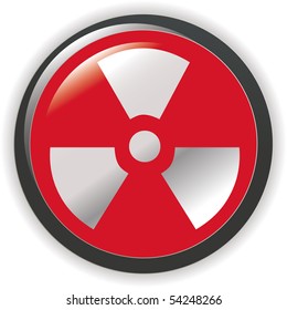 vector. radioactive sign symbol icon