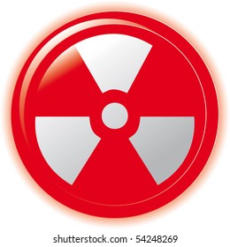 vector. radioactive sign symbol icon