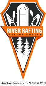 vector rafting emblem logo