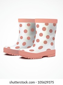 Vector rain boots