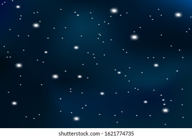Vector rain comets isolated on blue background. Lights. Magic concept. Vector white glitter wave abstract illustration. White star dust trail sparkling particles isolated.